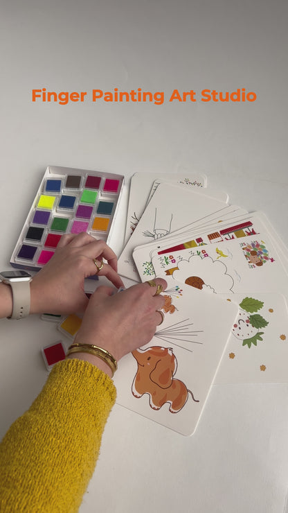 DIY Finger Painting Art Studio
